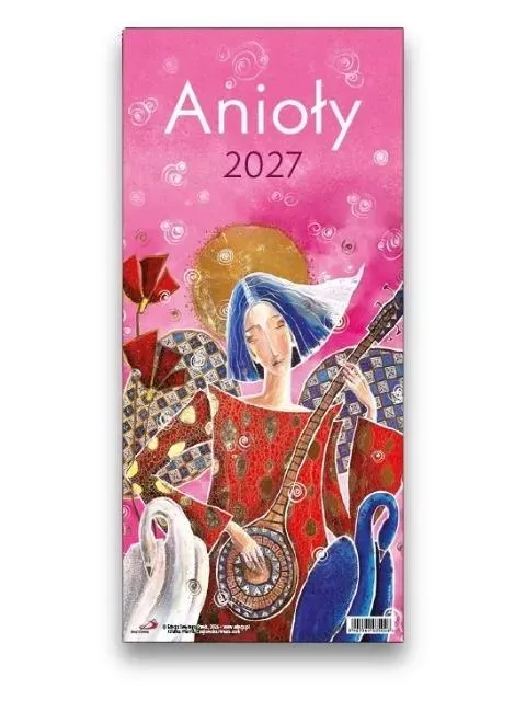 Sharon Anioły väggkalender 2027 änglamotiv 22,2x48,5