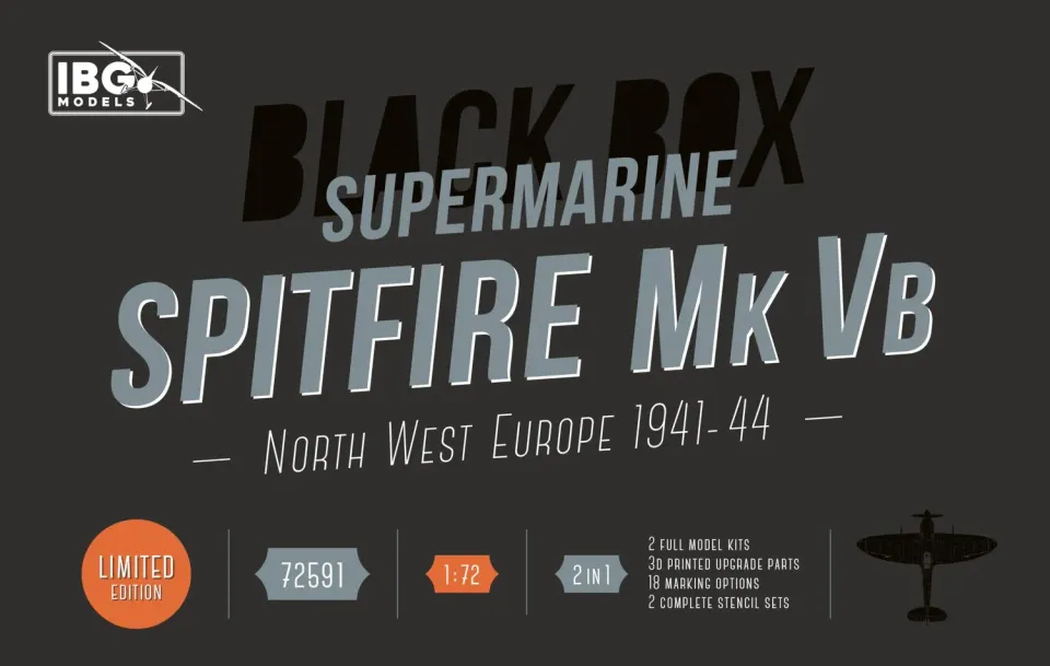 IBG 72591 Spitfire Mk Vb modellflygplan Black Box 1:72