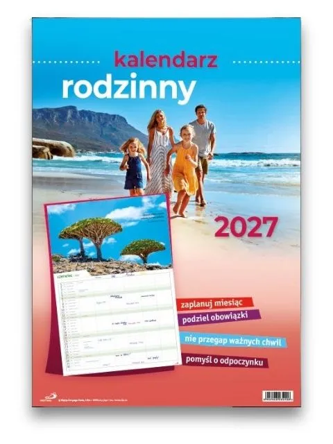 Sharon Kalendarz rodzinny 2027 väggkalender stor
