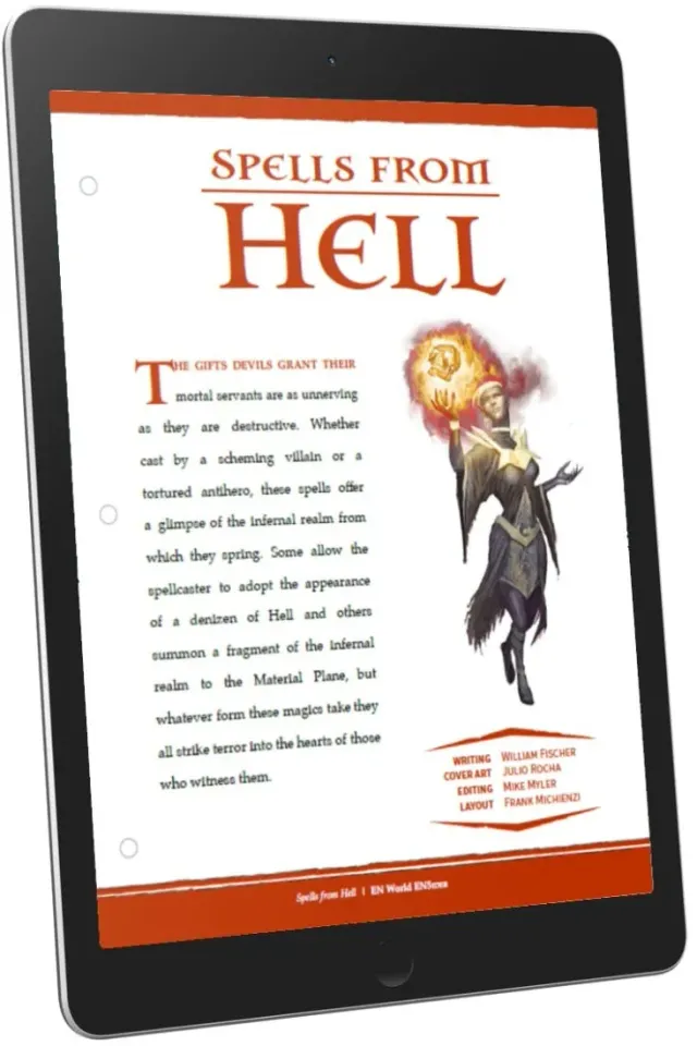 EN Publishing Spells from Hell trollformler PDF infernalisk 10 st