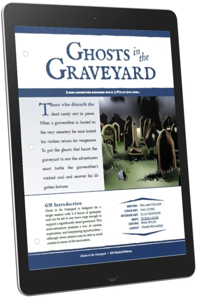 EN Publishing Ghosts in the Graveyard rollspels-PDF nivå 5