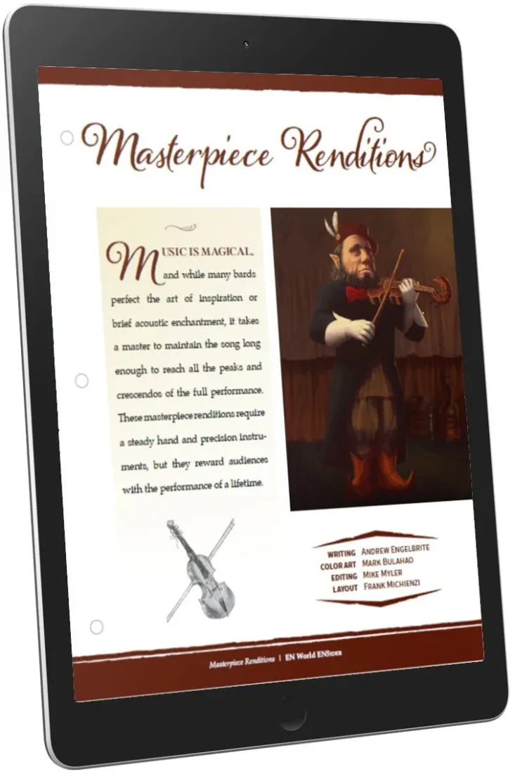 EN Publishing Masterpiece Renditions spells PDF 5e