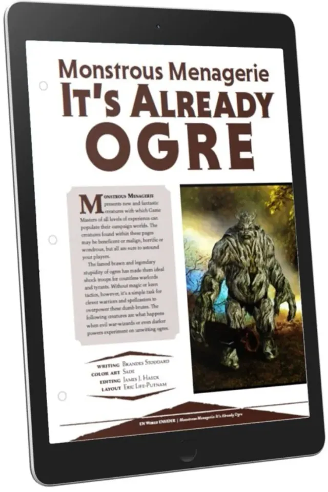 EN Publishing Monstrous Menagerie Already Ogre monster PDF