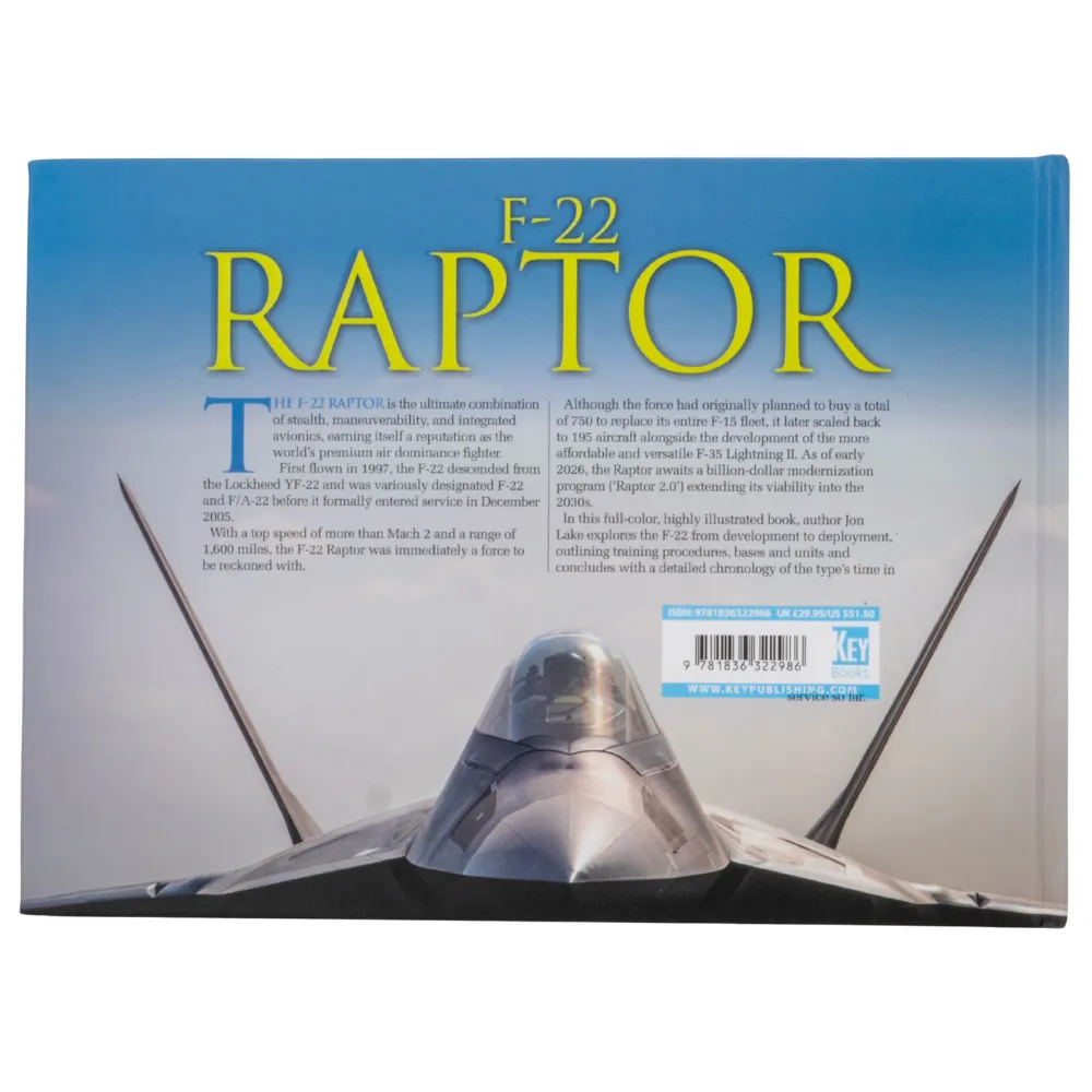 Key Books F-22 Raptor bok illustrerad