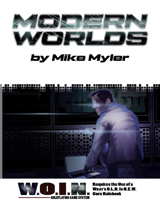EN Publishing WOIN Modern Worlds rollspel PDF 59 sidor