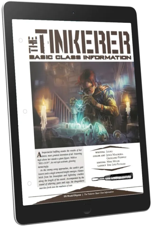 EN Publishing Tinkerer Basic Class rollspelklass PDF mekanik