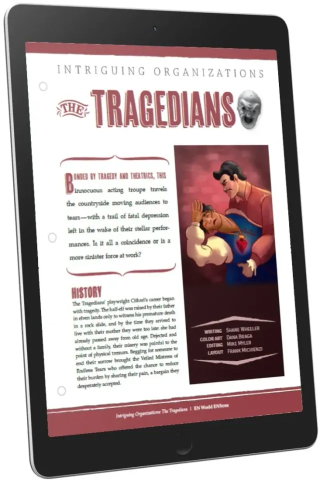 EN Publishing The Tragedians organisation PDF D&D förbannelse
