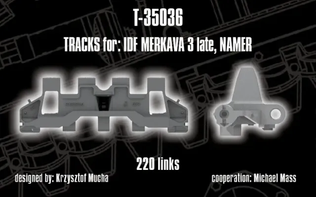 Rossagraph QuickTracks T-35036 larvband 1:35 Merkava 3 Namer