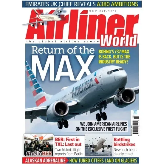 Airliner World februari 2021 tidning lösnummer flyg