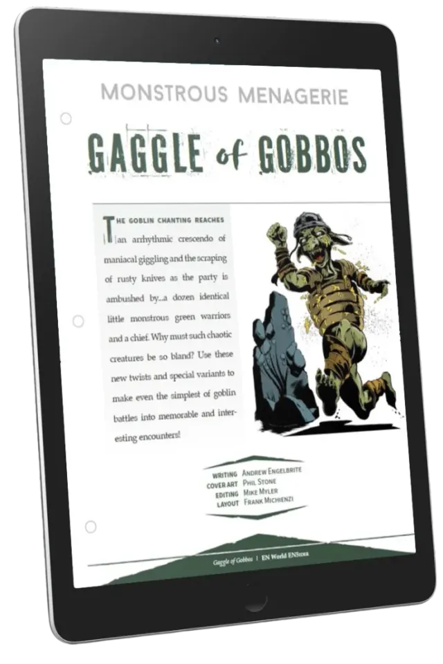 EN Publishing Gaggle of Gobbos monster PDF goblins