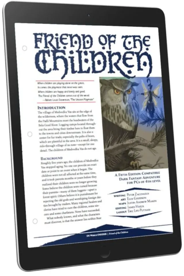 EN Publishing Friend of the Children äventyr PDF nivå 4 mörk fantasy