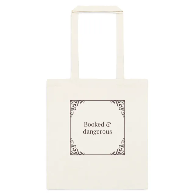 Deckarbokhandeln Booked and dangerous tygkasse bomull 10 liter