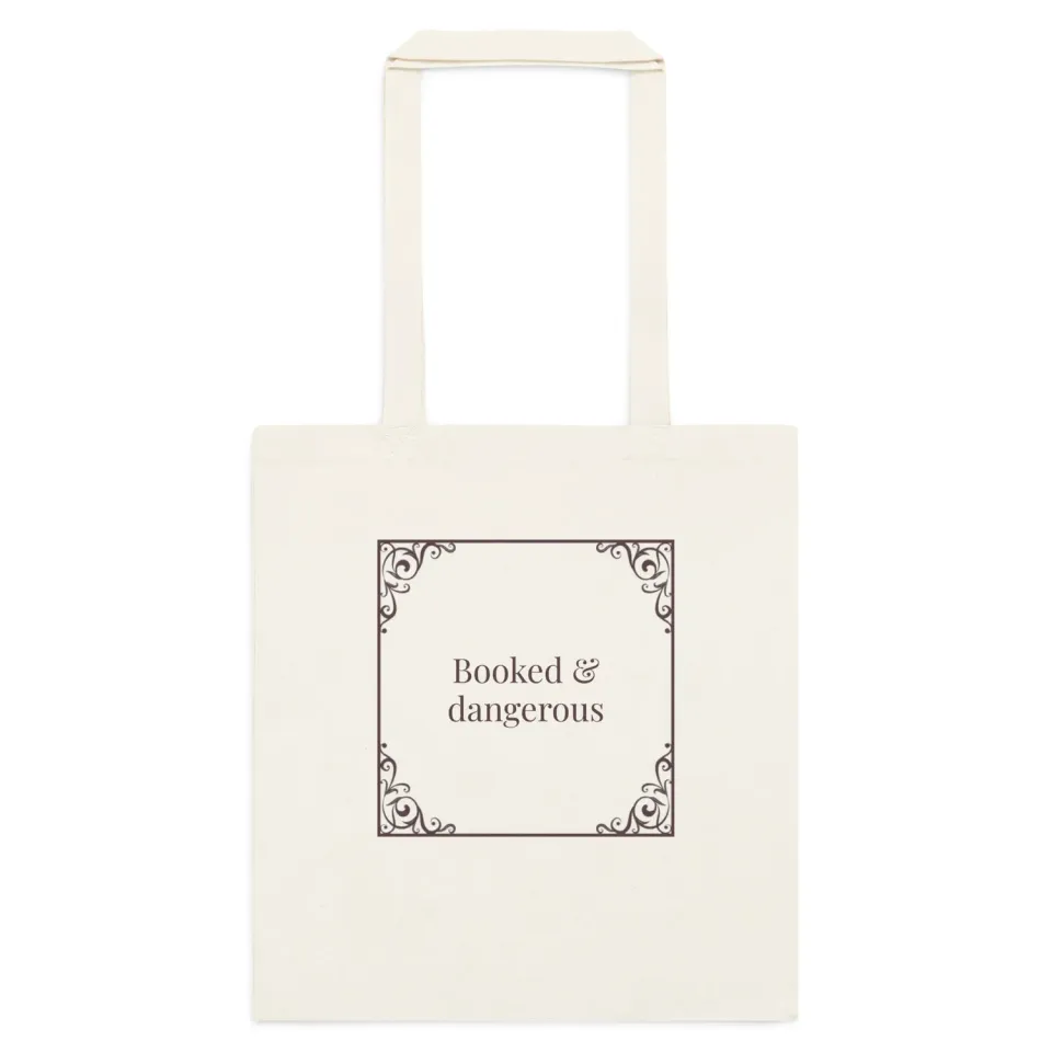 Deckarbokhandeln Booked and dangerous tygkasse bomull 10 liter