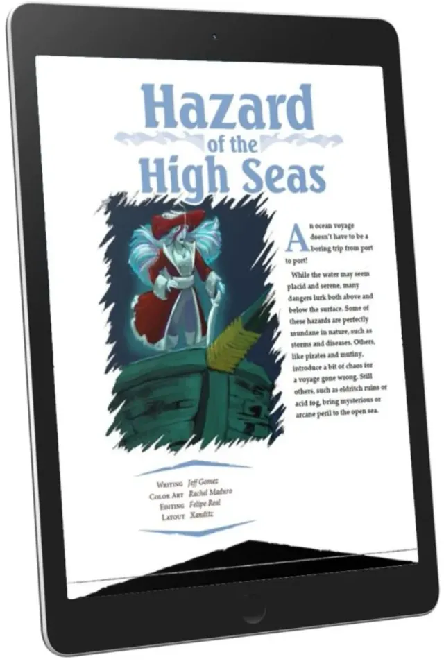 EN Publishing Hazards of the High Seas rollspel PDF havsfara