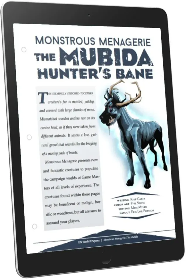 EN Publishing Mubida Hunter's Bane rollspel PDF monster