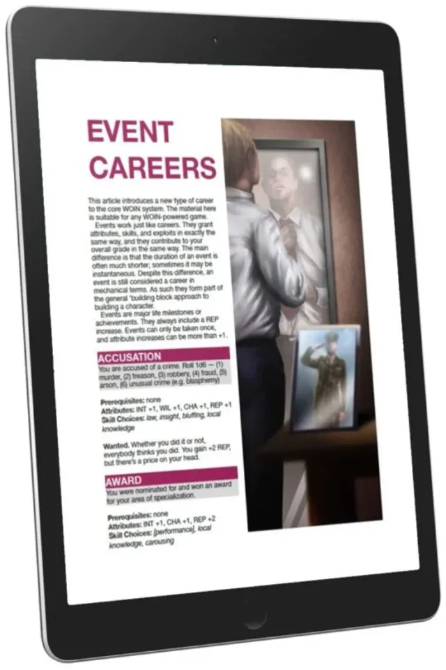 EN Publishing WOIN Event Careers rollspel PDF