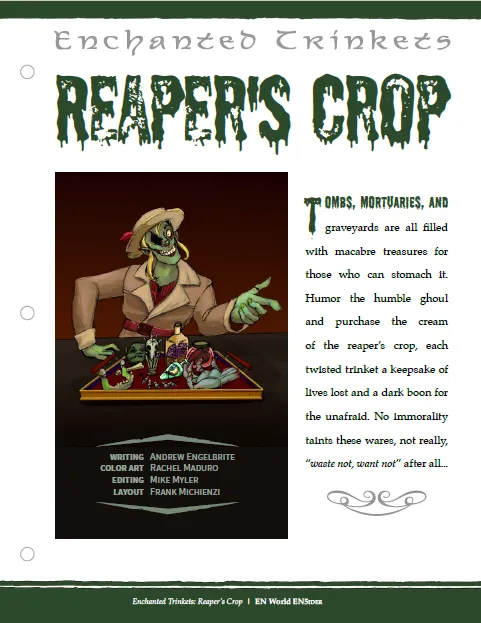 EN Publishing Enchanted Trinkets Reaper's Crop pryl-pdf skrack