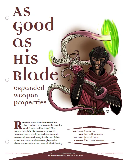 EN Publishing As Good As His Blade D&D 5e vapen pdf