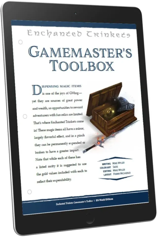 EN Publishing Enchanted Trinkets Gamemaster's Toolbox PDF 15 magiska föremål