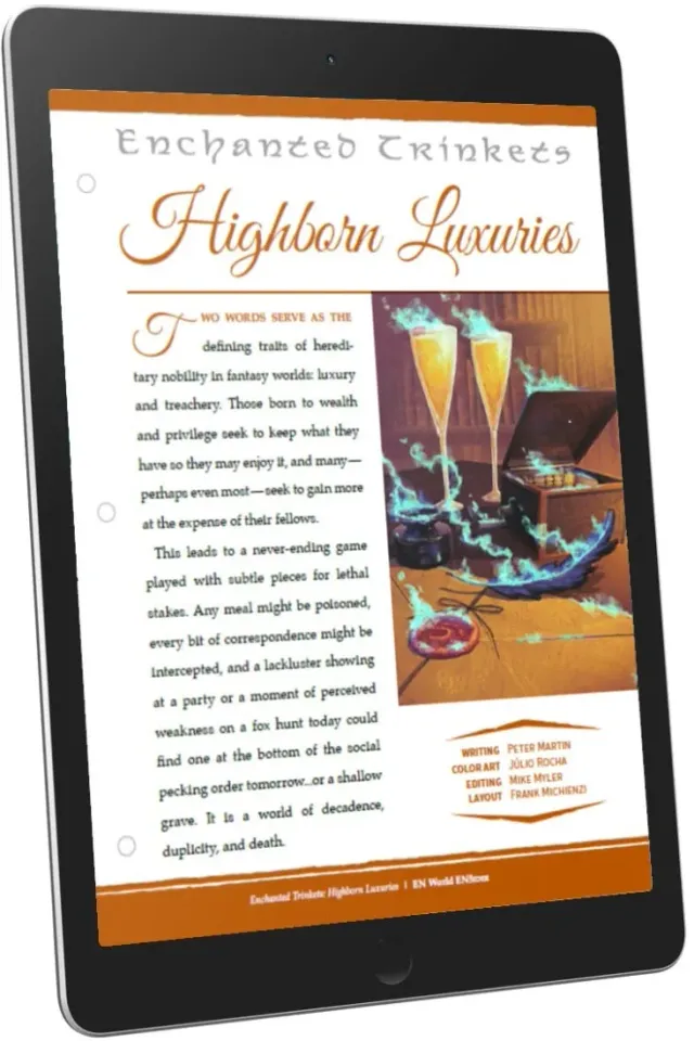EN Publishing Highborn Luxuries magiska föremål PDF