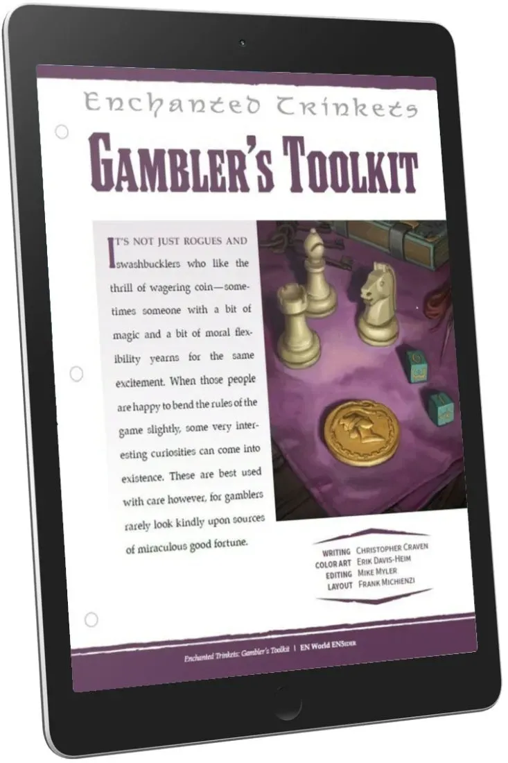 EN Publishing Enchanted Trinkets Gambler's Toolkit PDF 11 föremål