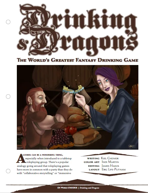 EN Publishing Drinking & Dragons dryckesspel PDF fantasyrecept