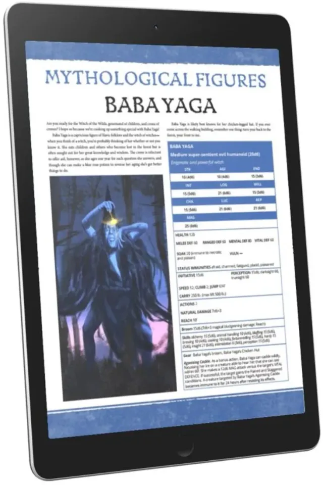 EN Publishing Baba Yaga WOIN rollspel PDF häxa
