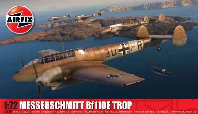 Airfix Messerschmitt Bf110E E-2 TROP modellbyggsats 1:72