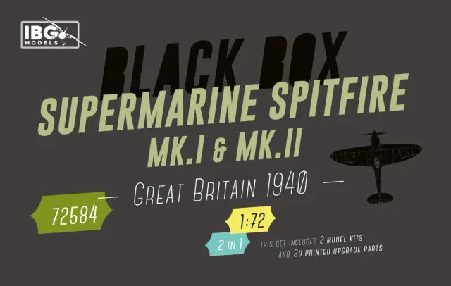 IBG 72584 byggsats Spitfire Mk.I & Mk.II Black Box 1:72