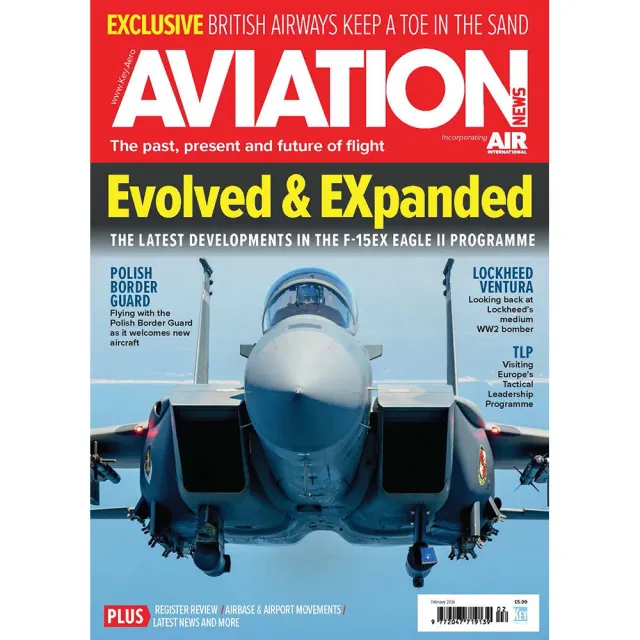 Aviation News tidning February 2026 F-15EX Ventura