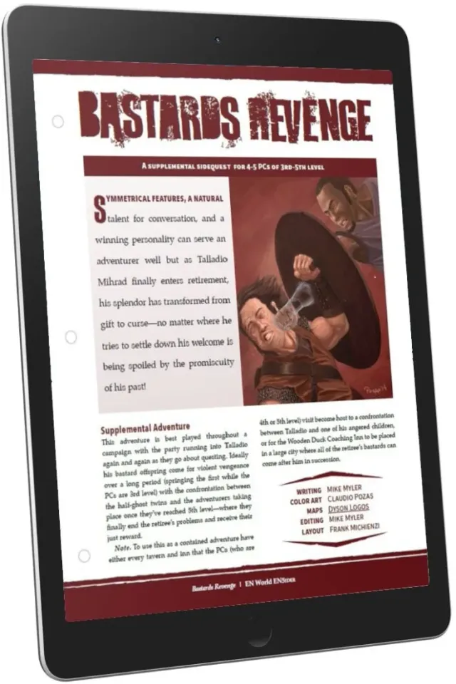 EN Publishing Mini-Adventure Bastards Revenge äventyr PDF nivå 3-5