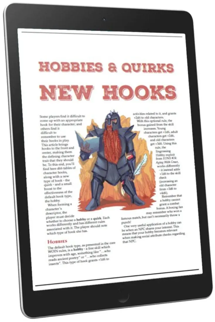 EN Publishing Hobbies Quirks New Hooks rollspel PDF