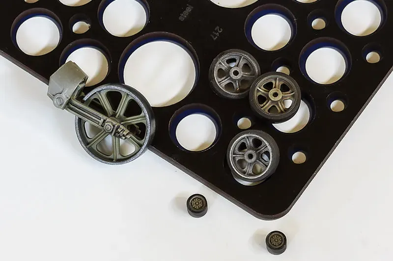 Rossagraph QuickWheel QW-217 M3 Stuart målningsmask Tamiya