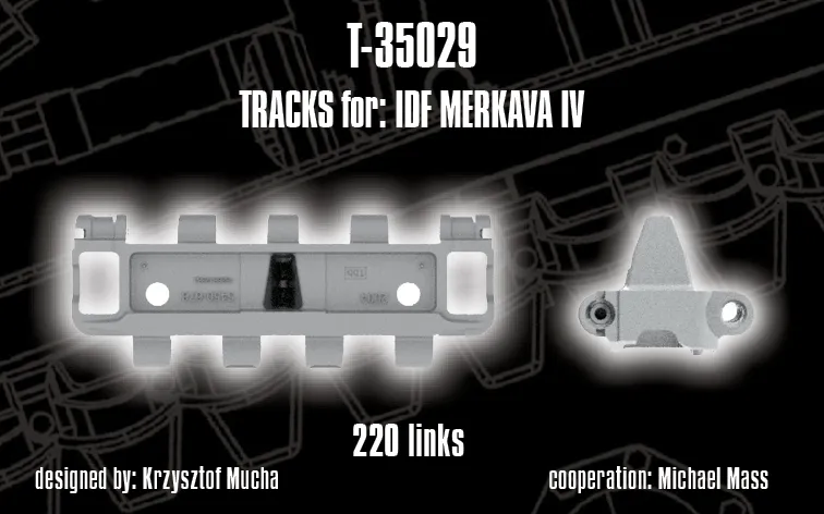 Rossagraph QuickTracks T-35029 larvband Merkava IV 220 delar