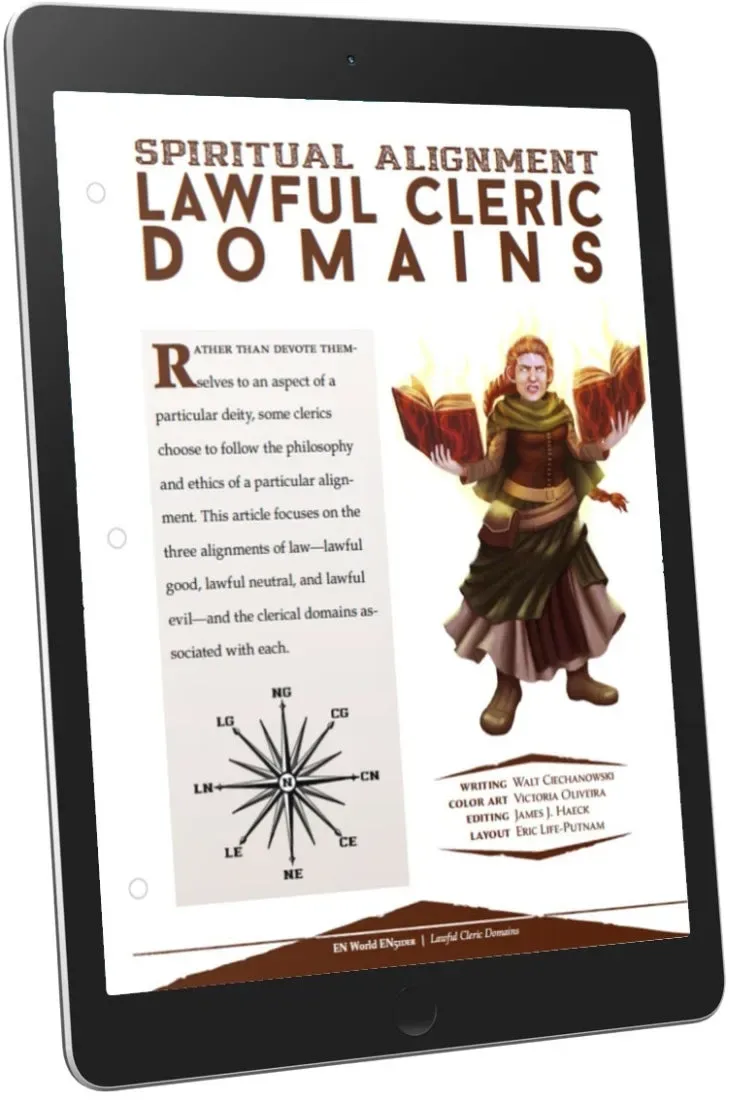 EN Publishing Spiritual Alignment Lawful Clerical Domains präst PDF