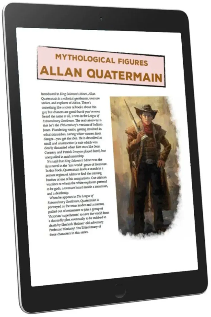 EN Publishing Mythological Figures Allan Quatermain rollspel pdf WOIN