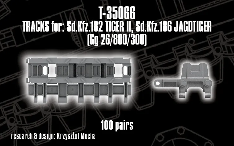 Rossagraph QuickTracks T-35066 band 1/35 Tiger II/Jagdtiger