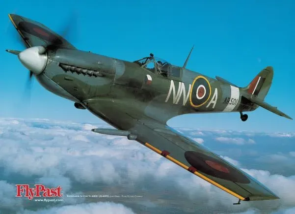 Supermarine Spitfire poster A2 affisch flygentusiast