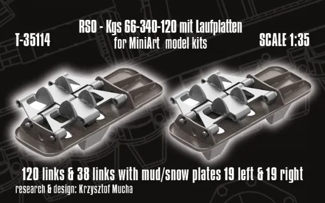 Rossagraph QuickTracks T-35114 RSO larvband 1:35