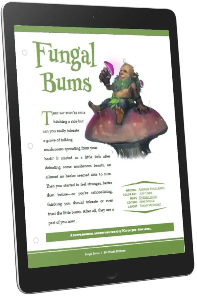 EN Publishing Mini-Adventure Fungal Bums äventyr PDF nivå 3–6