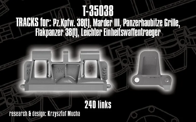 ROSSAGRAPH QuickTracks T-35038 bandlänkar 1/35 resin