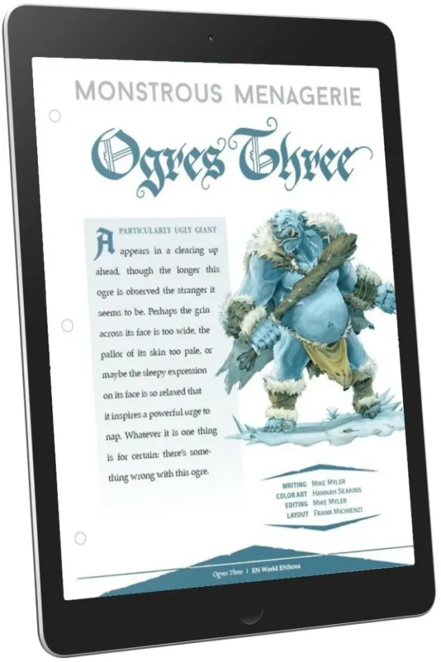 EN Publishing D&D Ogres Three monster PDF tre jättar
