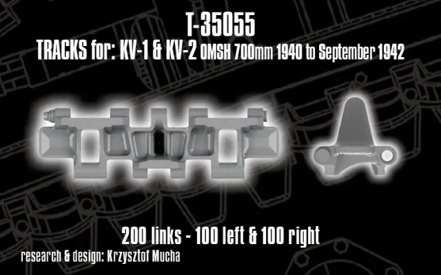 ROSSAGRAPH QuickTracks T-35055 larvband 1/35 KV-1 KV-2