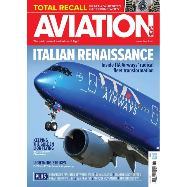 Aviation News January 2024 tidning flyghistoria