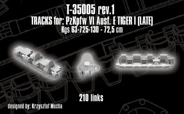 Rossagraph QuickTracks T-35005 band Tiger I resin