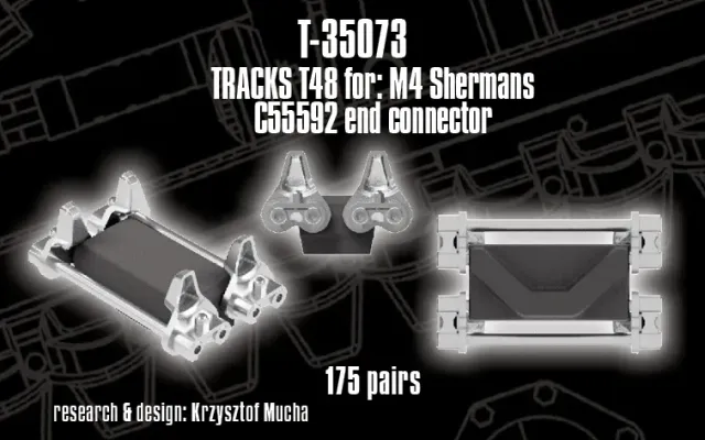 Rossagraph QuickTracks T-35073 larvband T48 Sherman