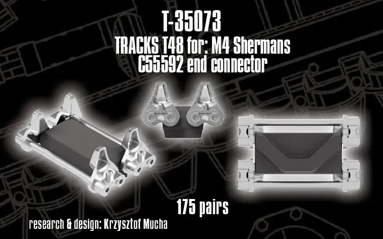 Rossagraph QuickTracks T-35073 larvband T48 Sherman