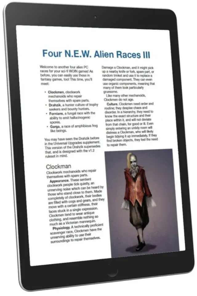 EN Publishing Four N.E.W. Alien Races III raser PDF WOIN