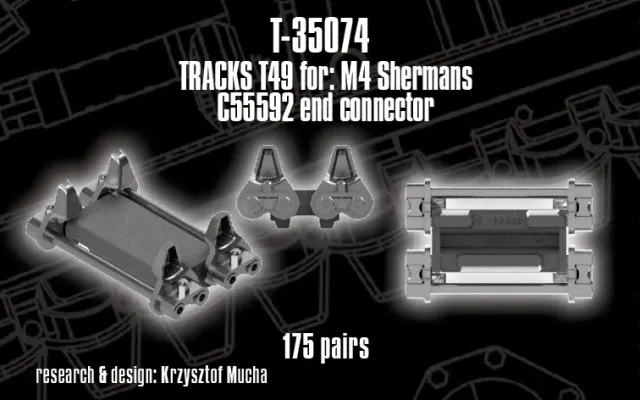 Rossagraph QuickTracks T-35074 band T49 1:35 Sherman