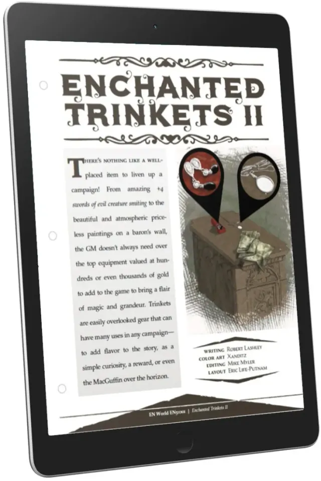 EN Publishing Enchanted Trinkets II rollspel PDF 13 föremål